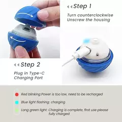 Bola de brinquedo inteligente para cachorro, brinquedo interativo eletrônico para animais de estimação, bola móvel, usb, movimento automático, saltando para filhote de cachorro, presente de aniversário, produtos para gatos - comprar online
