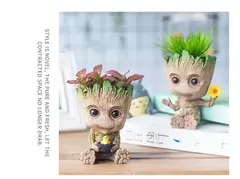 Desenhos animados Groot Figurines para Decoração de Casa, Modelo Miniatura, Desktop Display, Artesanato, Árvore Homem Ornamento, Decoração Do Escritório, 5cm