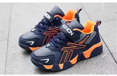 Tênis de couro infantil, sapatos de meninos, casual, tênis, corrida, escola, esportes, crianças, meninos, moda, sapatos de caminhada, 7-12 anos
