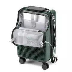 Bagagem de Trolley de Abertura Frontal com Senha, Mala de Viagem, Carry on Bagag - Wolf Magazine