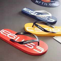 Moda estilo coreano chinelos de verão para homens antiderrapante clip-on sandálias de praia casuais moda outerwear sola de borracha - loja online