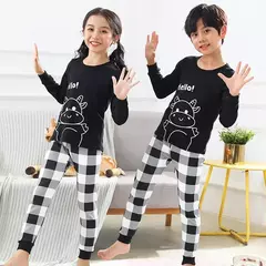 Pijama infantil de manga comprida, pijama de algodão, roupa de bebê menina, pijama infantil, criança, menina, criança, 3-14 anos, inverno - comprar online