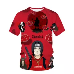 Camiseta infantil com estampa naruto 3d, anime japonês, lazer de rua, esportes, blusa grande, verão quente para meninos, nova, 2022 - comprar online