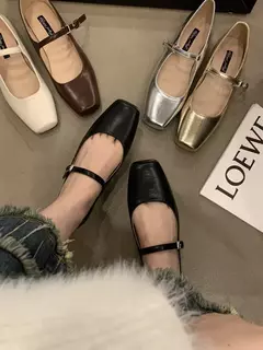 Sapatilhas de bailarina rasas para mulheres, sapatilhas femininas, sapatilhas casuais, sapatos Lolita, sapatilhas ao ar livre, moda primavera, 2021