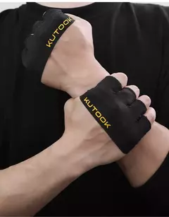 KUTOOK-Luvas Esportivas de Fitness para Treinamento, Halterofilismo, Treino, Luvas Parciais Duráveis com Almofada para Exercício, Acessórios de Ginástica
