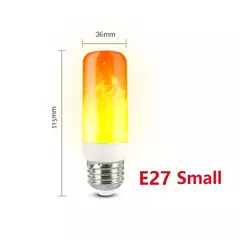 Emulação LED Dinâmica Flame Light, Lâmpada De Milho, Lâmpada De Efeito Flickering, Lâmpadas Criativas, Decoração De Casa, E14, E27, B22, AC 85-265V - comprar online
