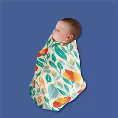 Elinfant-Rainbow Cor Musselina Swaddle Blankets, 100% Algodão, Recém-nascido Bebê Banho Toalha Envoltório, Gift Set Popular, Bambu, 4Pcs na internet