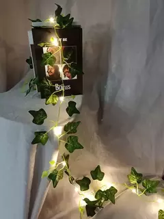 Green Leaf Ivy Vine com luzes LED String, Guirlanda para casa, Decoração do quarto, Wedding Glowing, Planta artificial, 2m - loja online