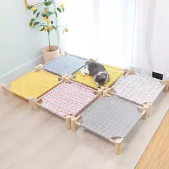 Almofada respirável para cama de gato, pano de substituição de cama para resfriamento de verão para cachorro, cama elevada, cama - Wolf Magazine