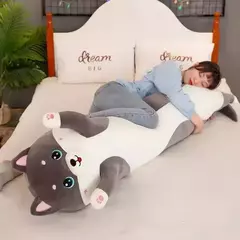 Adorável Husky Side Sleeping Body Pillow, longo travesseiro para cama e sofá, decorativo para casa, presente de aniversário fofo para crianças e adultos, 50-130cm na internet