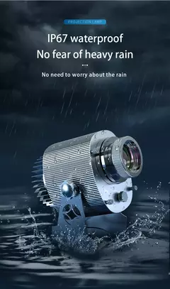 Impermeável LED remoto projeção lâmpada, publicidade logotipo projetor, personalizado imagem sinal, girar, ao ar livre na internet