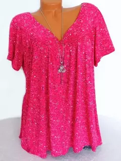 Camiseta comprida sem mangas solta feminina, pijamas com decote em v, tops femininos, moda estampada floral, colete casual sexy, camiseta de verão na internet