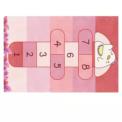 Imagem do Tapete antiderrapante para jogos de desenhos animados para crianças, decoração de lar, baby crawling, meninos e meninas, cinza claro, jogo, enfeites infantis
