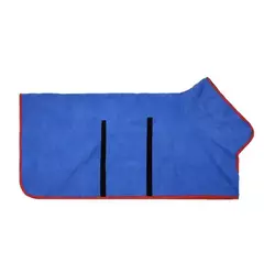 Roupão de banho para animais de estimação, toalha de secagem rápida, absorvente de microfibra, macio, toalha ajustável, casaco de preparação para cães pequenos, médios e grandes - comprar online