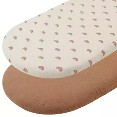 Imagem do Ultra macio cabido folha do bebê, Universal Fit para Berços, berço, escadas, oval, almofada retangular, colchão, colchão, colchão
