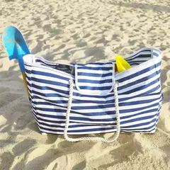 Saco de praia impermeável de tamanho grande para mulheres, bolsa de ombro para - Wolf Magazine