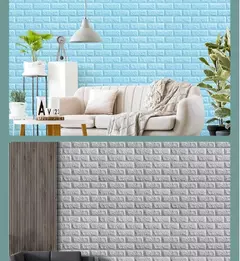 1/3/5/10 m 3d auto-adesivo papel de parede adesivos 3m tijolo adesivos de parede decoração de casa papel de parede para paredes diy quarto - loja online