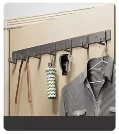 Ganchos não perfurados do banheiro, ganchos da porta, gancho da roupa da parede, armazenamento do quarto, alumínio do espaço, atacado