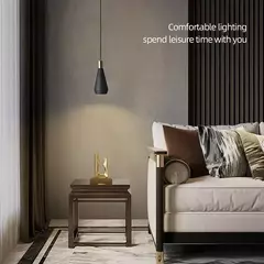 Aisilan-Lâmpada pingente LED, lustre moderno, abajur de metal preto, luz suspensa, cozinha, mesa de quarto, sala de jantar, casa
