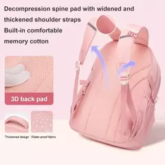 School Bag Set Inclui Study Bag e Pencil Case, Mochila de grande capacidade, Charme impermeável dos desenhos animados, Mochila de viagem ao ar livre, 3 pcs - Wolf Magazine