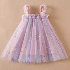 Vestido Borboleta 3D para Bebé Menina, Roupa Infantil, Festa de Aniversário, Vestidos Luxuosos Elegantes, Roupas Doce Verão, Novo, 1-5Y - comprar online