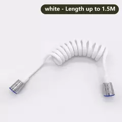 1.5m/2m primavera chuveiro bico sprinkler mangueira mangueiras macias tubo telescópico flexível bidé spray tubo na internet