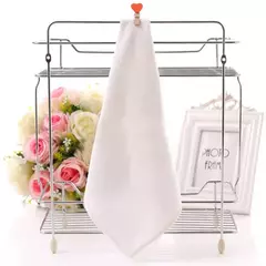 White Soft Microfiber Fabric Face Toalha, Toalha de limpeza multifuncional portátil, Panos de lavagem, Toalhas de mão, Toalha de banho do hotel, 10 pcs - Wolf Magazine