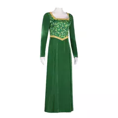 Anime princesa vestido verde fiona vestido shrek cosplay traje halloween fantasia festa terno roleplay para mulher adulta - loja online