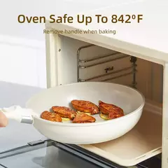 Panelas e panelas de granito antiaderentes com alça removível, panelas de cozinha ao ar livre, kit de fogão com tampa, indução, rv, camping, 5pcs - loja online