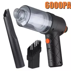 Aspirador de carro sem fio, sem fio, robô de limpeza portátil, aspiradores automáticos, sucção forte, 6000Pa - Wolf Magazine