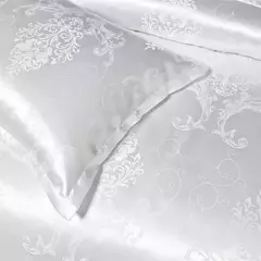 High End Jacquard Bedding Set, Luxo, Europeu, Conjuntos de cama de casamento, Rainha, American Satin, Double Duvet Cover, - loja online
