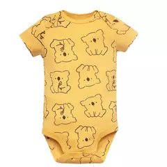 Bodysuits de manga curta recém-nascidos 100% algodão, bebê menino e menina roupas, roupas infantis macias, presentes do chuveiro do bebê, 5pcs por lote