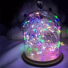 Bateria Powered LED Fairy Lights, Copper Wire String Lights para quarto, jardim, festa, casamento, decoração de Natal, 1 m, 2 m, 3 m, 5 m, 10 m, 20m - comprar online