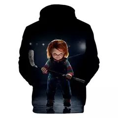 Chucky-Homens 3D Full-Print Hoodies Filme de Terror, moletom Hoodie, Traje Cosplay, Streetwear, Unisex, Nova Moda, 2024 - loja online