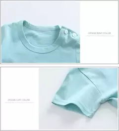Imagem do Conjunto de 2 peças e shorts para crianças, pijama de algodão com desenhos animados, zebra, impressão de dinossauro, roupas novas de noite para 1 a 6 anos