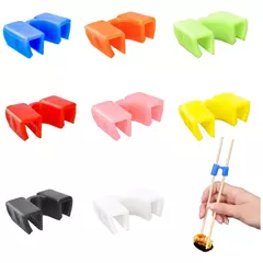 Durável Dobradiça Conector Chopsticks, Pequeno, Fácil Uso, Chopstick Trainer, Portátil, Reutilizável, Ajudante, Japonês, Assistente de Treinamento, 8 Pcs, 10Pcs na internet