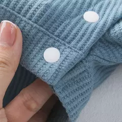 Babany-Macacão de manga curta do bebê recém-nascido Waffle, Bodysuit ferramental, roupas infantis, meninos e meninas na internet
