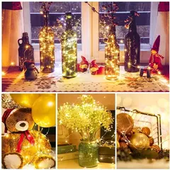 LED Botão Bateria Light String, Fairy Lights, Decoração de Jardim, Guirlanda, Natal, Casamento, Ano Novo, Quarto, Sala de estar - loja online