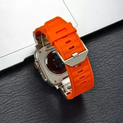 Imagem do Pulseira de silicone para Apple Watch, Ultra 2, Correas Suaves, Apple iWatch Series 9, 8, 7, 6, 5, 4, Bracelete, 49mm, 45mm, 44mm, 42 milímetros