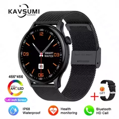 Smartwatch NFC para Mulheres, Smartwatch com Tela HD, Frequência Cardíaca, Rastreamento GPS, Chamadas por Voz, Huawei, Xiaomi, Novo, Senhoras, 466x466, 2022 - Wolf Magazine