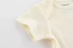 Kiddiezoom-bodysuits macios unisex para bebê, Onesies sólidos para recém-nascidos, roupas infantis, 4 estações, 100% algodão, 0-12M, 1 pc