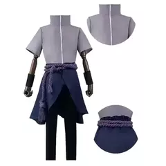 Imagem do Homens mais velhos meninos anime sasuke cosplay terno traje halloween cosplay quadrinhos uchiha cos terno desempenho de palco