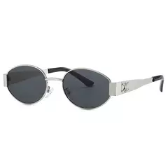 Oval Metal Óculos de sol para homens e mulheres, óculos, UV400, marca de luxo, moda designer, unisex, elegante, óculos de sol na internet