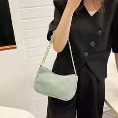 Bolsas de veludo vintage feminino, bolsa axilas, bolsas de ombro com zíper, bolsas pequenas, embreagem casual macia, moda feminina, outono, inverno na internet