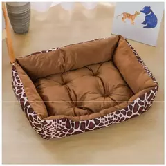 Cama quadrada para cães, acessórios para animais de estimação, sofá-cama calmante de pelúcia, almofada macia para cães pequenos e médios na internet