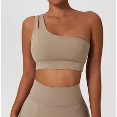 Imagem do Conjunto de saia de ioga para mulheres, treino de ginástica, sutiã de ombro feminino de cintura alta, sutiã de tênis feminino