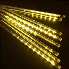 LED Meteor Shower Rain Lights Fairy String Light Impermeável, Falling Raindrop, Decoração de Natal Decoração de feriado Decoração de pátio - loja online
