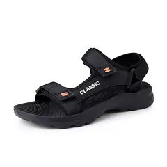 TAFN-Sapatos de praia grandes, chinelos personalizados com sola macia, sandálias de couro respirável, verão, novos - loja online