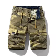 Camuflagem de algodão masculino Bermuda Beach Jogger Shorts masculino para carga, Breeche casual, verão, Dropshipping quente, novo - comprar online