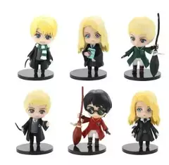 Padrões completos q posket harri potter dumbledore malfoy ron hermione snape hedwig pvc figura de vinil brinquedos boneca presente de natal brinquedo - loja online